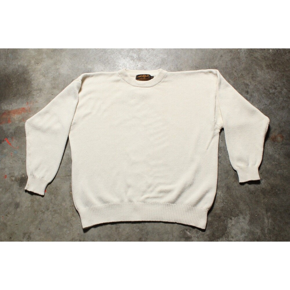 Vintage 90s Eddie Bauer Outfitter Cream Sweater - XL